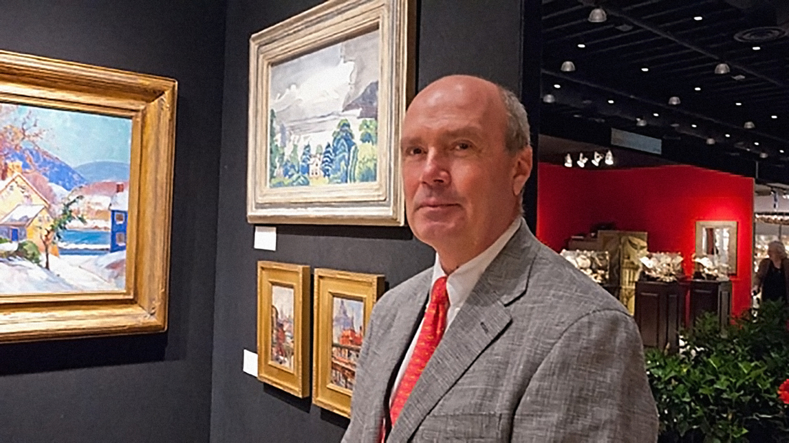 Richard Rossello at an Art Gallery