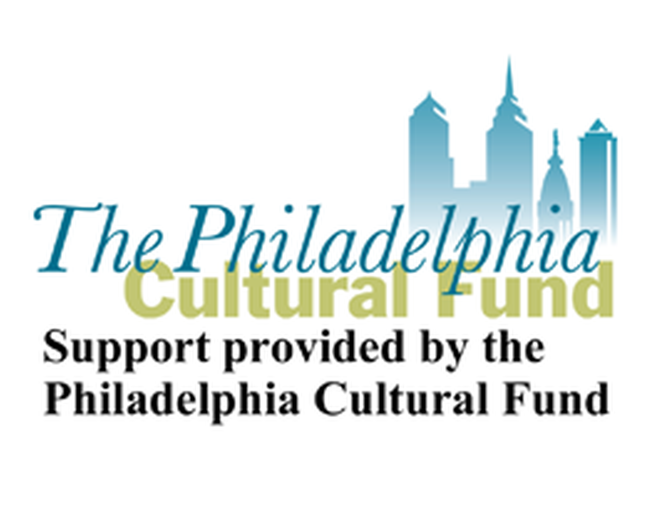 Logo: The Philadelphia Culture Fund Support prived by the Philadelphia Culture Fund