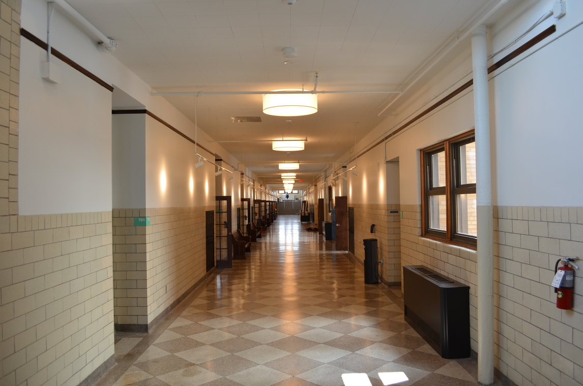 Main hallway inside the Studio Incamminati building
