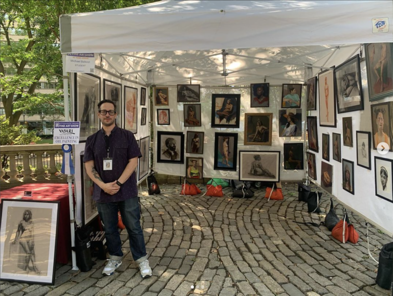 Mike Ballezzi at Rittenhouse Square Fine Art Show