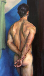 Painting of a nude man