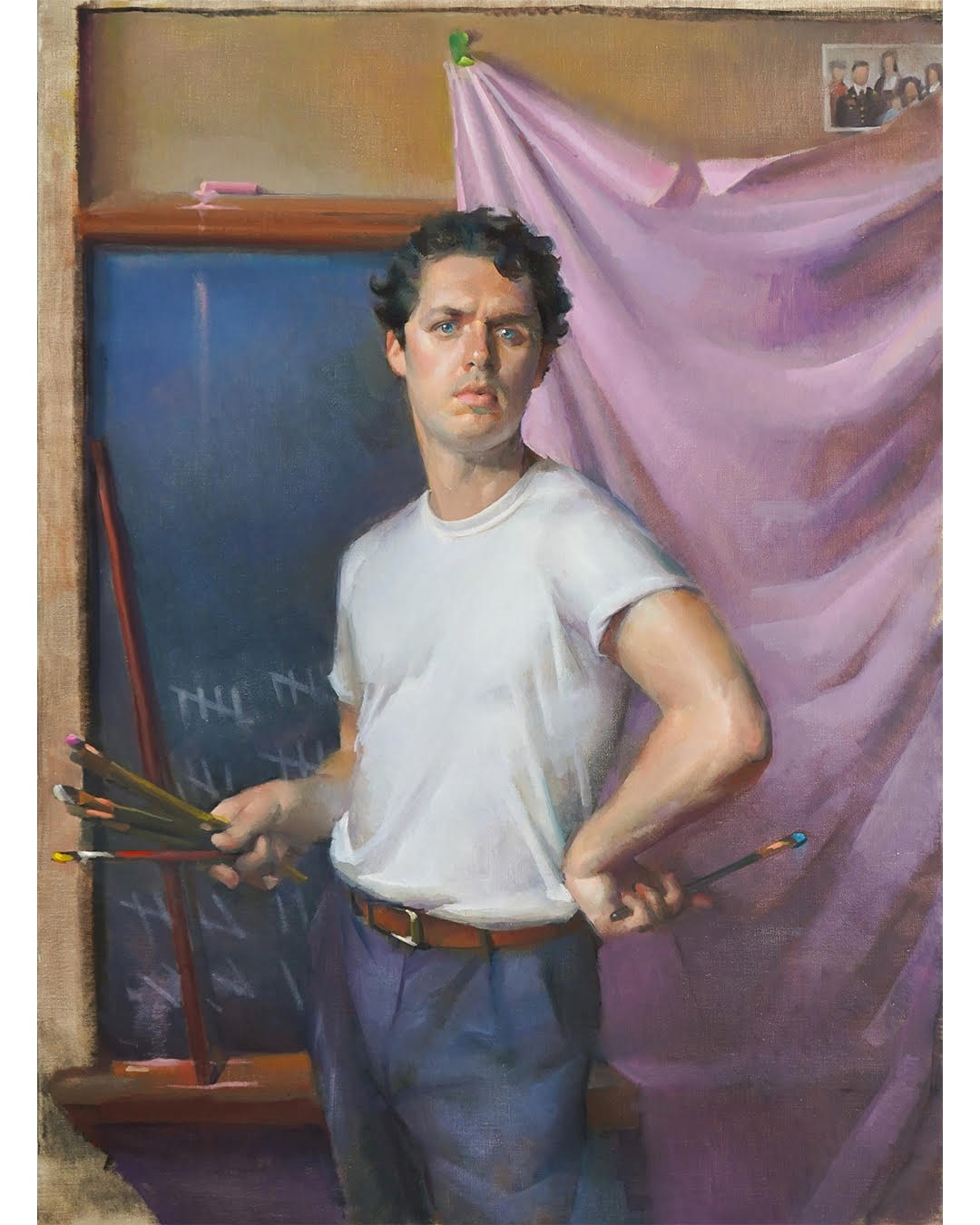 Bush, Stephen_Self Portrait_28x28_Oil on Linen