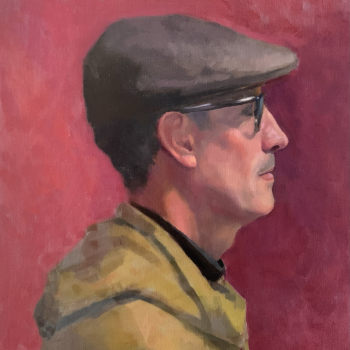 Portrait Painting profile of a man