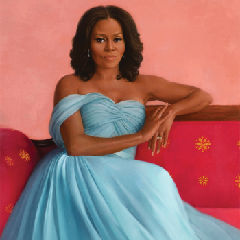 Sharon Sprung portrait of Michelle Obama